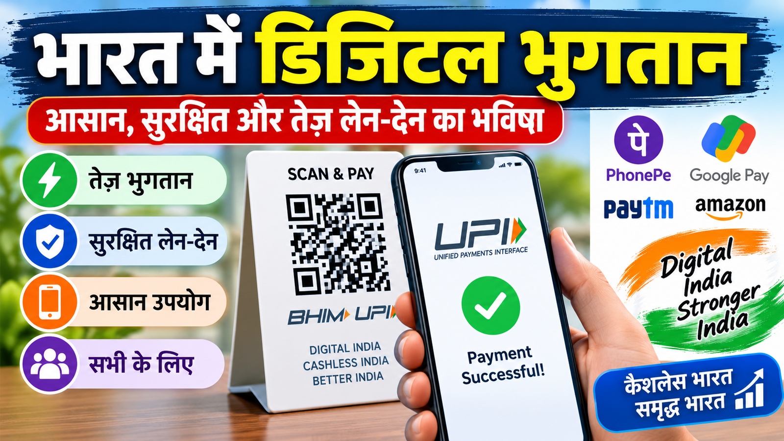 भारत में डिजिटल भुगतान: आसान, सुरक्षित और तेज़ लेन-देन का भविष्य